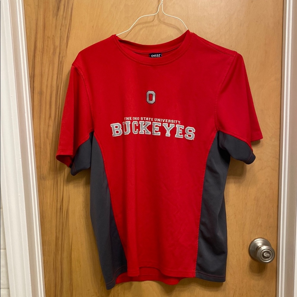 Red and Gray men’s Ohio State Buckeyes T-Shirt